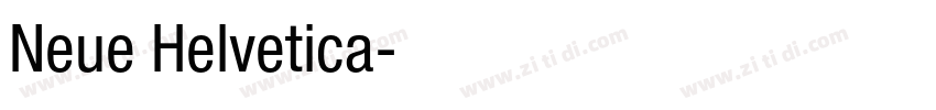 Neue Helvetica字体转换